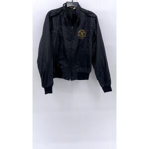 PLAC-JAC By Dunbrooke Men's Vintage Zip-Up Wisdom Strength Courage Jacket SZ M